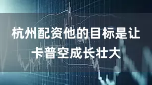 杭州配资他的目标是让卡普空成长壮大